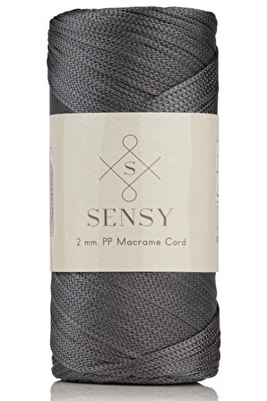 SENSY Premium 200 Gr Polyester Makrome İpi 2 MM - 230 M Supla İp Ve Çanta İpliği