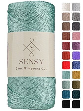 SENSY Premium 200 Gr Polyester Makrome İpi 2 MM - 230 M Supla İp Ve Çanta İpliği