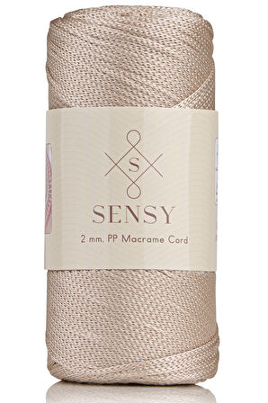 SENSY Premium 200 Gr Polyester Makrome İpi 2 MM - 230 M Supla İp Ve Çanta İpliği