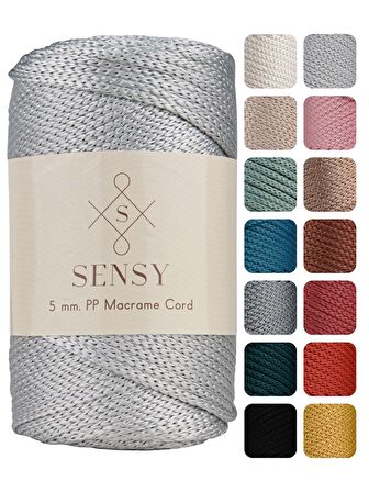 SENSY Premium Polyester PP Cord Makrome İpi 5 MM