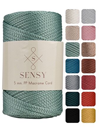 SENSY Premium Polyester PP Cord Makrome İpi 5 MM