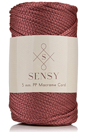 SENSY Premium Polyester PP Cord Makrome İpi 5 MM