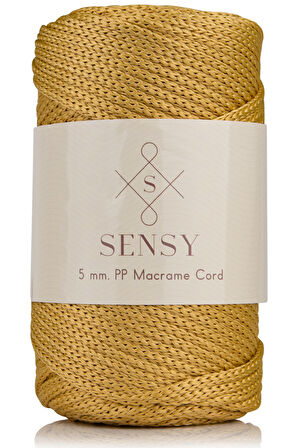 SENSY Premium Polyester PP Cord Makrome İpi 5 MM