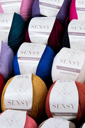 Premium 12 Adet 50gr Baby Cotton Amigurumi Ve Punch Ipi Set1