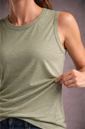 Flamlı Kumaş Sıfır Kolsuz Atlet Basic Spor Üst, Günlük Ve Fitness Kullanımına Uygun - Mint