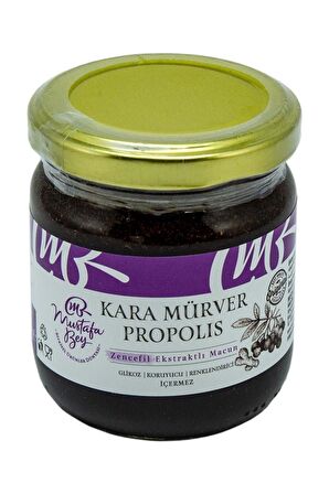 M.Bey Kara Mürver Propolis Zencefil Ekstraktlı Macun 240 gr