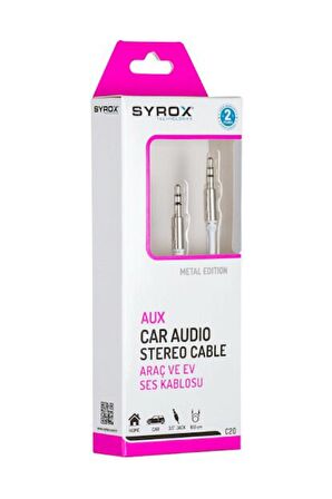 Syrox 3.5mm Audio Kablosu 1Metre