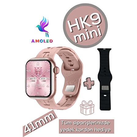 Serreha Bayan Saat  HK9 Mini Mini Akıllı Saat PEMBE 