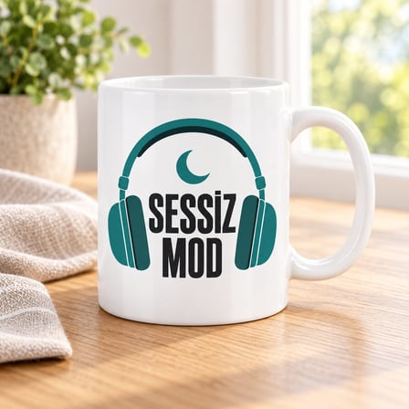 Sessiz Mod Tasarımlı Porselen Kupa - MODEL 292