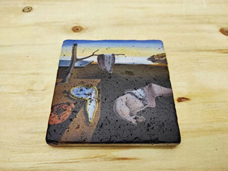 Salvador Dali Set 2 - Kupa Mousepad Traverten Bardak Altlığı