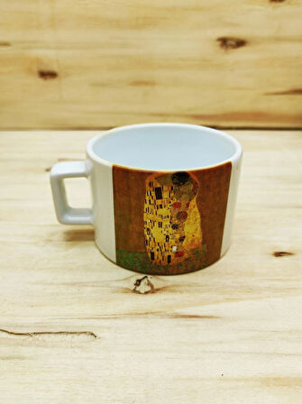 Gustav Klimt Set 4 - Çay/kahve Fincanı Kupa Taş Bardak Altlığı 1