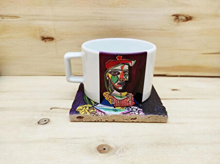 Pablo Picasso Set 4 - Çay/kahve Fincanı Kupa Taş Bardak Altlığı 1