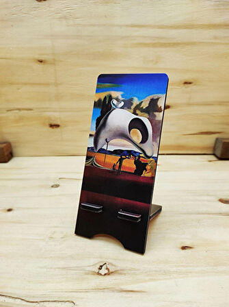 Salvador Dali Set 6 - Kupa Traverten Bardak Altlığı Mousepad Mdf Telefon Standı