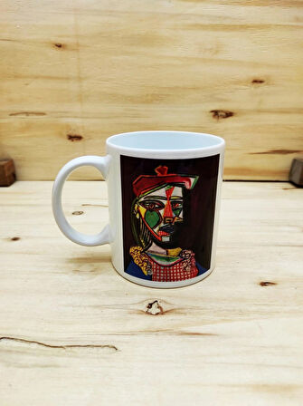 Pablo Picasso Set 6 - Kupa Traverten Bardak Altlığı Mousepad Mdf Telefon Standı