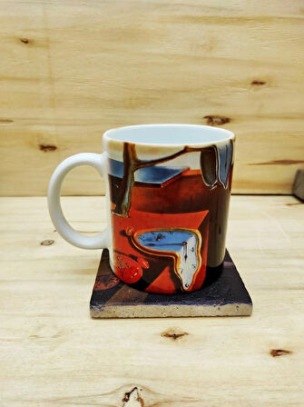 Salvador Dali Set 8 - Kupa Traverten Bardak Altlığı 1