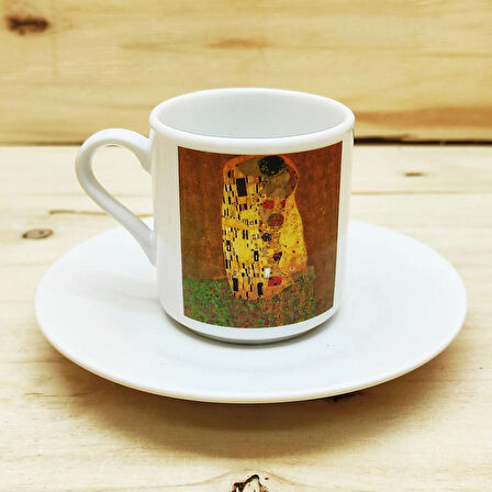 Dali Van Gogh Picasso Kandinsky Gustav Klimt Monet Tasarımlı 6'lı Türk Kahvesi Fincanı Seti