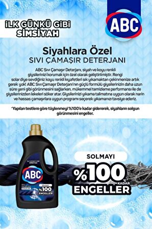 ABC Karma Renkler İçin Sıvı Deterjan 2x2.7 lt 90 Yıkama 