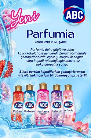 ABC Parfumia Romantik Gül Beyazlar ve Renkliler İçin Konsantre Yumuşatıcı 3 x 1440 ml 180 Yıkama