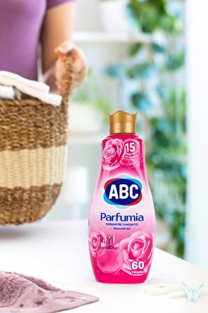 ABC Parfumia Romantik Gül Beyazlar ve Renkliler İçin Konsantre Yumuşatıcı 3 x 1440 ml 180 Yıkama