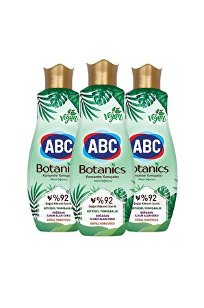 ABC Botanics Organik Nisan Yağmuru Beyazlar ve Renkliler İçin Konsantre Yumuşatıcı 3 x 1440 ml 180 Yıkama