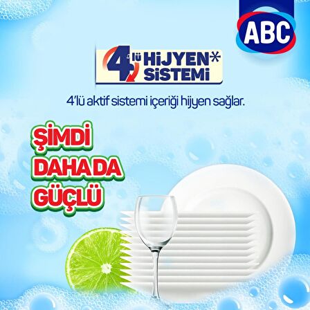 Abc Misket Limonlu Sıvı Elde Yıkama Deterjanı 2 x 4 kg + 2 x 1370 gr 