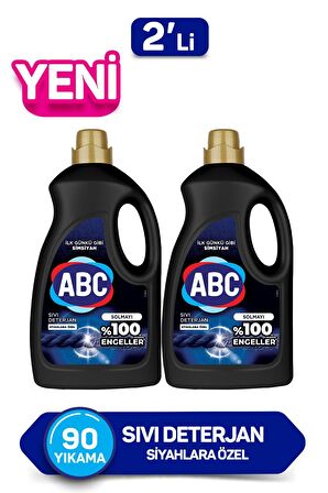 ABC Siyahlar İçin Sıvı Deterjan 2x2.7 lt 