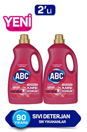 ABC Renkliler İçin Sıvı Deterjan 2x2.7 lt 