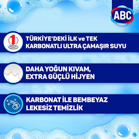 ABC Karbonatlı Ultra Çamaşır Suyu 750 ml 2'li Paket