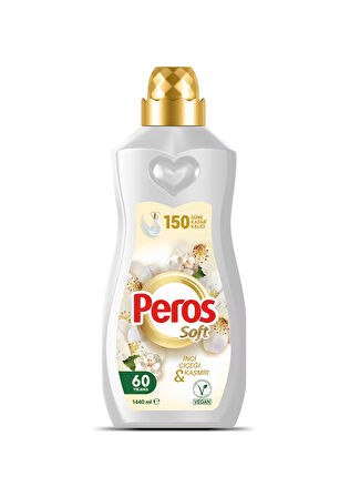 Peros Soft İnci Çiçeği - Kaşmir Konsantre 60 Yıkama Yumuşatıcı 1440 ml 4 adet