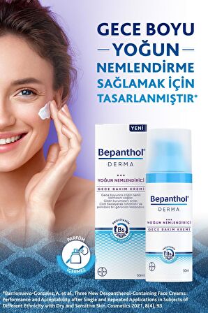 Derma Gece Bakım Kremi 50 ml + 5 Adet Cilt Bakım Kremi 3.5 g