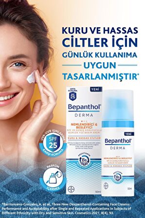 Derma SPF 25 Yüz Bakım Kremi 50 ml + 5 Adet Cilt Bakım Kremi 3.5 g