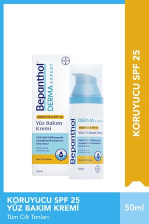 Nemlendirici Spf 25 Yüz Bakım Kremi 50 ml + 5 Adet Onarıcı Bakım Merhemi 3,5 gr