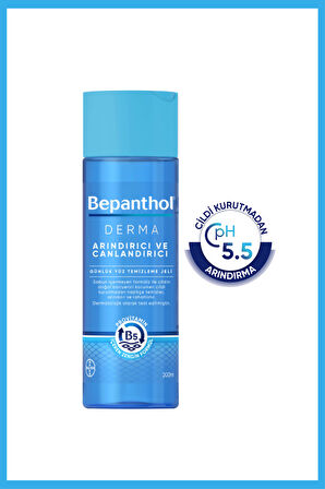 Bepanthol Derma Günlük Yüz Temizleme Jeli 200ml 2X Arındırıcı & Canlandırıcı+ Taç Hediye