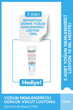 Bepanthol Derma Nemlendirici Günlük Yüz Bakım Kremi 50ml & 5 Adet Yoğun Nemlendirici Losyon 10 ml