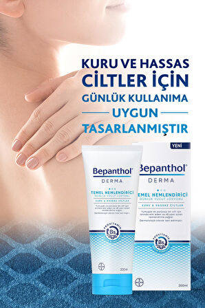 Bepanthol Derma Temel Nemlendirici 200 ml Losyon & 5 adet Temel Nemlendirici Losyon 10 ml