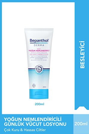 Bepanthol Derma Yoğun Nemlendirici 200 ml Losyon & 5 adet Yoğun Nemlendirici Losyon 10 ml
