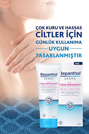 Bepanthol Derma Yoğun Nemlendirici 200 ml Losyon & 5 adet Yoğun Nemlendirici Losyon 10 ml
