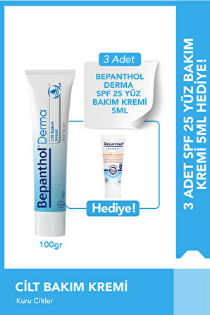 Cilt Bakım Kremi 100g + SPF Mini Yüz Kremi Hediye