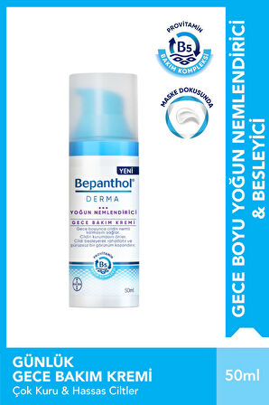 Gece Bakım Kremi 50ml + Dudak Kremi 7.5ml + SPF Mini Yüz Kremi Hediye