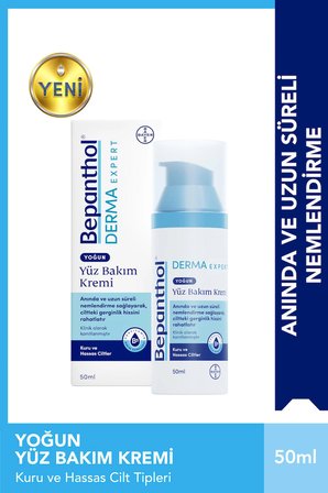 Derma Yoğun Nemlendirici Bakım Kremi 50ml + Günlük Yüz Yıkama Jeli 200ml