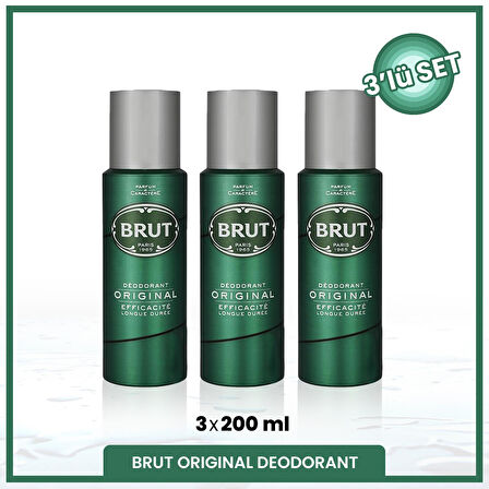 Original Erkek Deodorant 200 ml X3 Adet