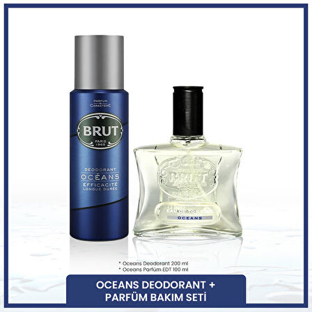 Oceans Erkek Bakım Seti Parfüm EDT 100 ml, Deodorant 200 ml