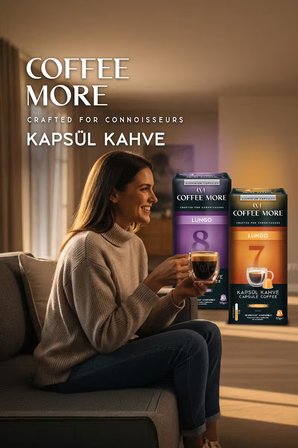 Coffee More 6 Espresso Kapsül Kahve 10 x 3 Paket ( 30 Adet ) Nespresso Uyumlu