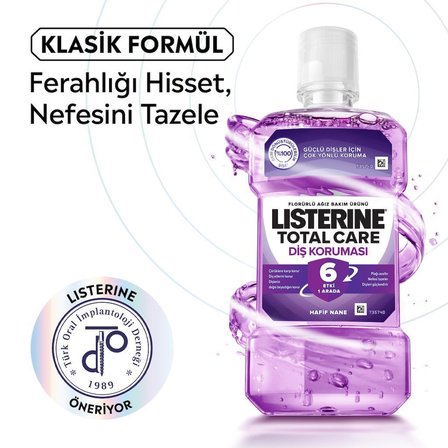 Total Care Ağız Bakım Suyu 250 ml x2+Cam bardak Hediyeli