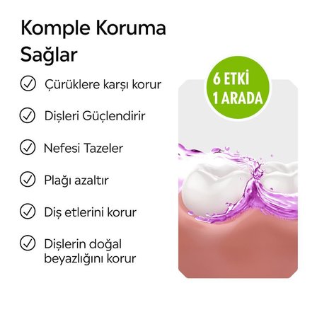 Total Care Ağız Bakım Suyu 500 ml x 2+Cam bardak Hediyeli