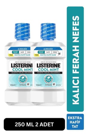 Listerine Cool Mint Extra Mild 250 ml 2 Adet