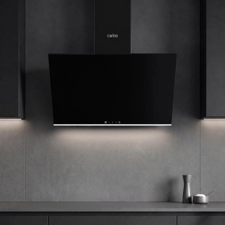 Carino 4 Fonksiyon Dijital Siyah Power Turbo 3'lü Cam Ocaklı Ankastre Set (Fırın+Ocak+Davlumbaz)
