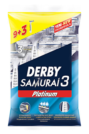 Derby Samurai 3 Platinum 9+3 Poşet x 4 Paket