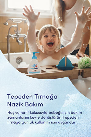 Doğal  Prebiyotikli Şampuan 400 ml & Saç ve Vücut Şampuanı 200 ml Bebek Banyo Bakım Seti
