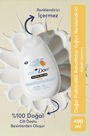 Hoş geldin Bebek Seti,Doğal Prebiyotikli Göz Yakmayan Sülfatsız Losyon 400 ml& Şampuan 200ml, Saç ve Vücut Şampuanı 200 ml